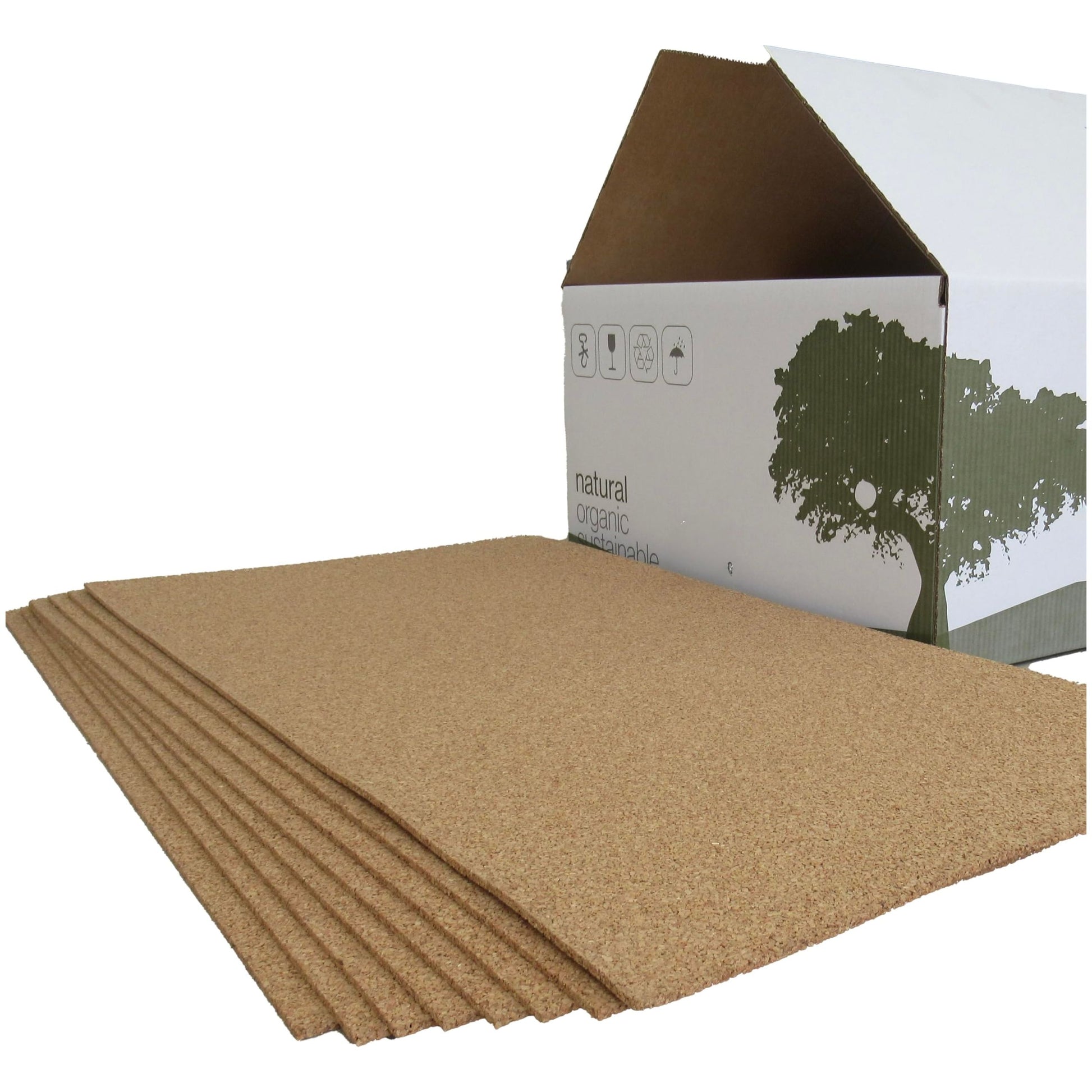 Cork Sheets 24" x 36" x 1/2", - 100% Natural (1/2-inch-thick) (Made in Portugal) - ShippingFloors
