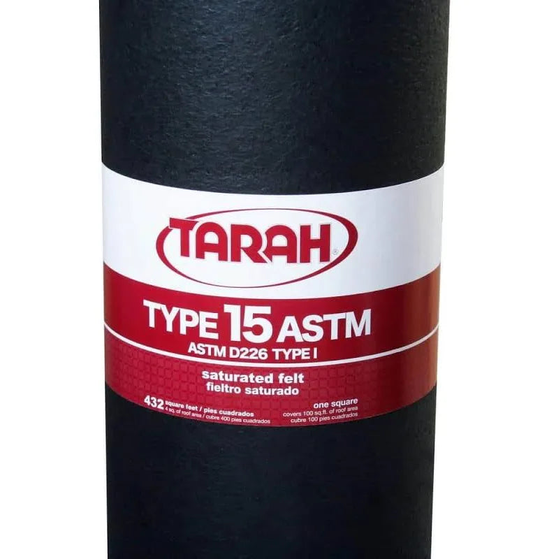 Tarah Asphalt Products Felt Underlayment ASTM D226 (Covers 432 SQFT) - ShippingFloors