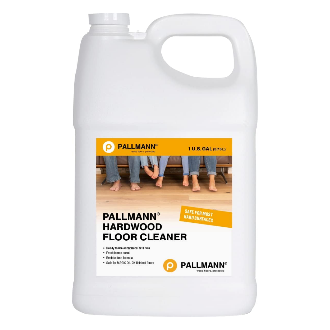 Pallmann Hardwood Floor Cleaner - 1 Gallon Ready to Use Cleaner - Water-based Streak-free Formula - ShippingFloors