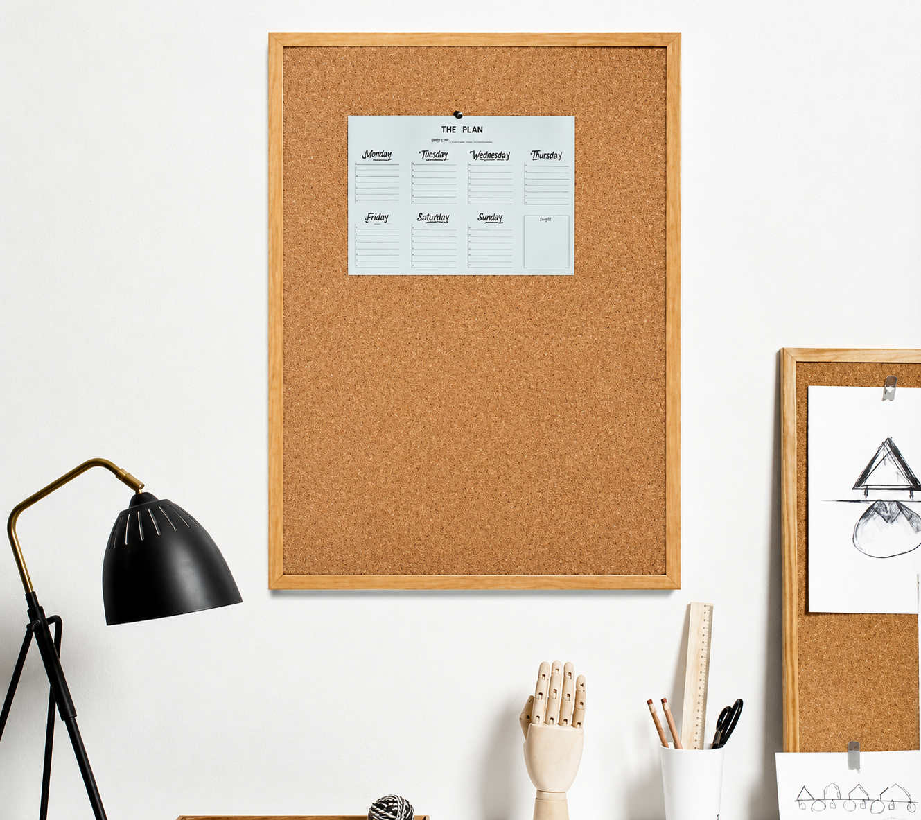 Corkèra Cork Board Bulletin Board 12x12, 3/8