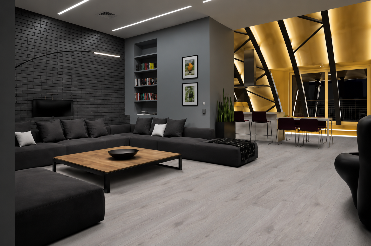 Horizontal White Oak Wire-Brushed Engineered Hardwood Flooring – Tongue & Groove | 5/8” x 7-5/8” x 96” with 3.5mm Top Layer (20.55 sq. ft./Case) - ShippingFloors