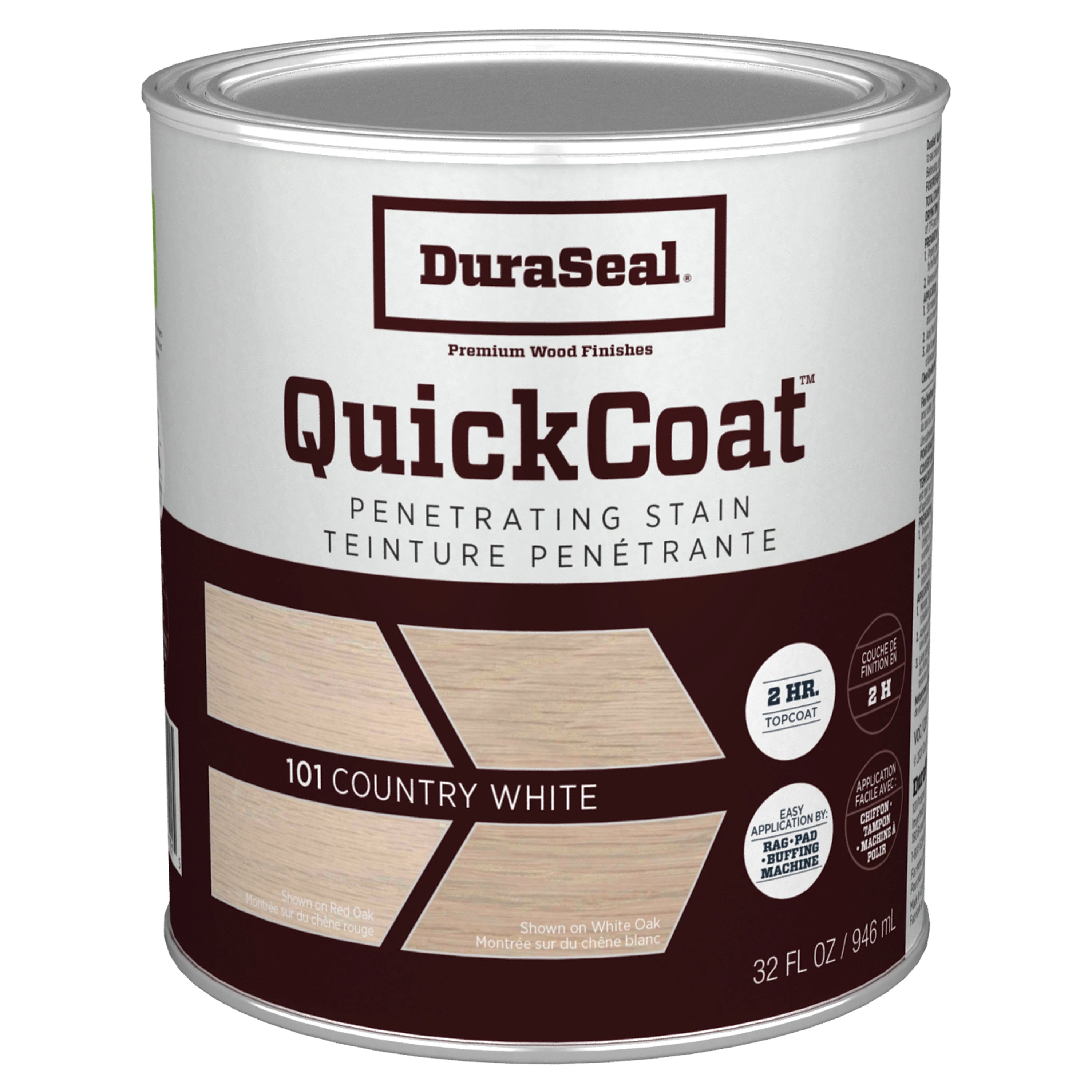 Duraseal Penetrating Finish Quick Coat - Country White Quart - ShippingFloors