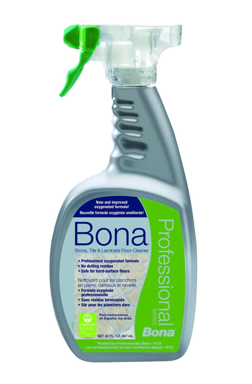 Bona Pro Series Stone, Tile & Laminate Floor Cleaner, 32 oz Spray Bottle