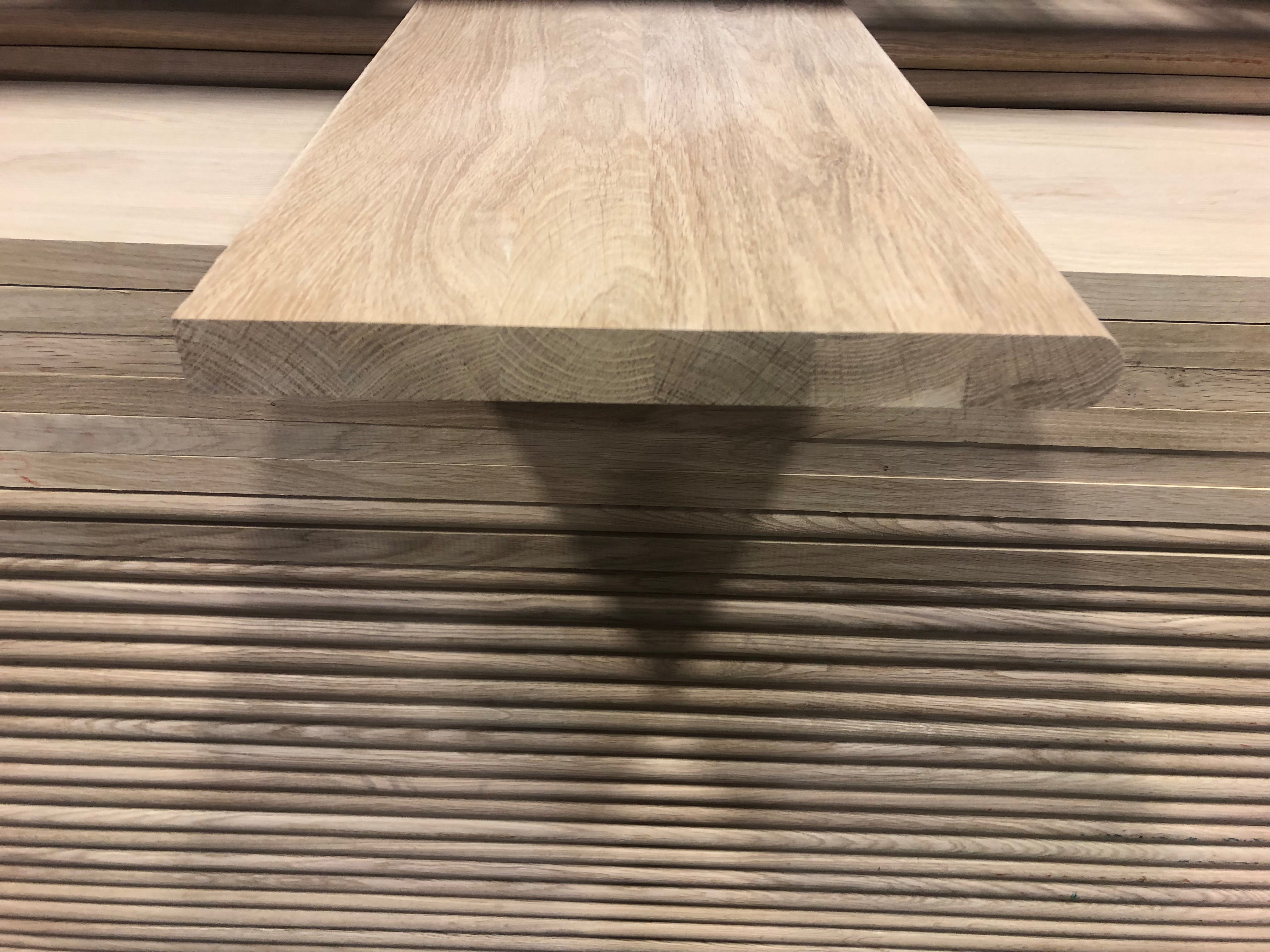 Solid White Oak Wood Stair Treads - ShippingFloors
