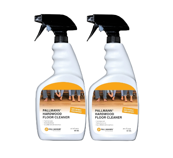 Pallmann Hardwood Floor Cleaner 32oz Spray Bottle - 2 Pack