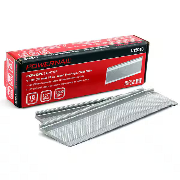 Powernail L-Cleats 18 GA 1-1/2" (1,000/Box)