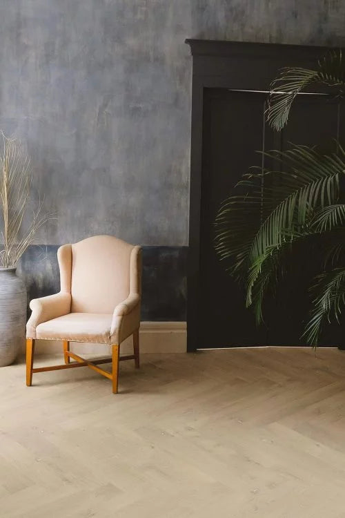 Herringbone Aspen White European Oak