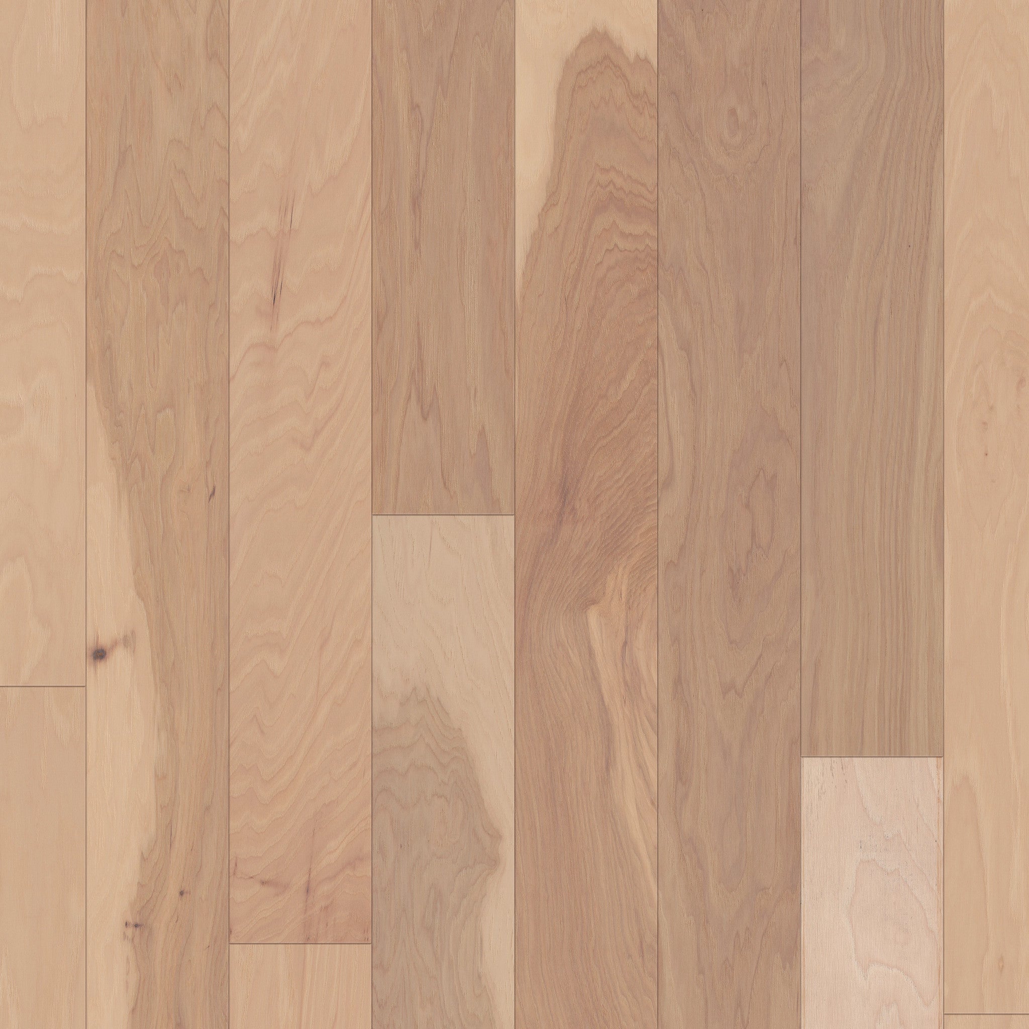 Raven Rock Canopy Hickory 4.94" Wide Engineered Hardwood Flooring - Smooth, Micro-Beveled, Water-Resist Finish - ShippingFloors