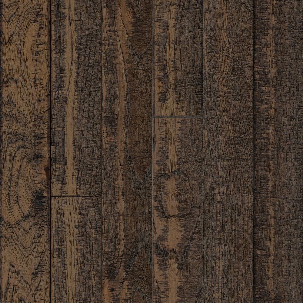 Wyoming 3-1/4" Hickory Engineered Hardwood Flooring, 1/2" Thick, Distressed Gray, Micro-Beveled, 10"-60" Planks - ShippingFloors