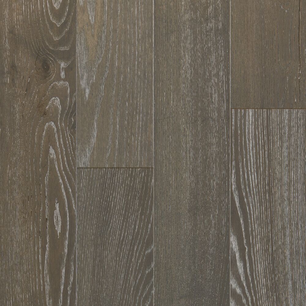 Timberline Gray 6.5" Wide Ash Engineered Hardwood Flooring, 7/16" Thick, Wire Brushed, Low Gloss Urethane Finish, 10-60" Length - ShippingFloors