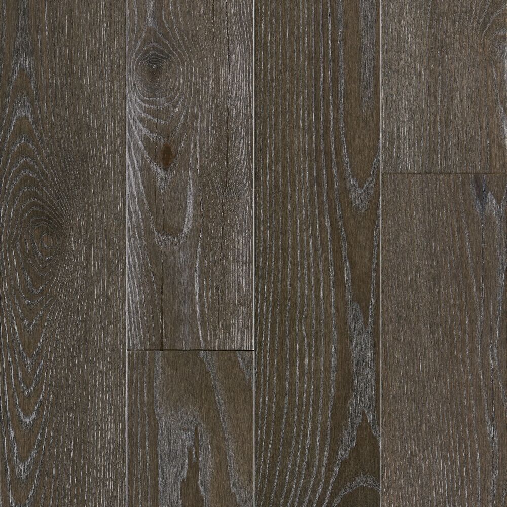 Standing Timbers Iron Bridge 6.5" Ash Engineered Hardwood Flooring, 7/16" Thick, Wire Brushed Medium Brown Finish - ShippingFloors