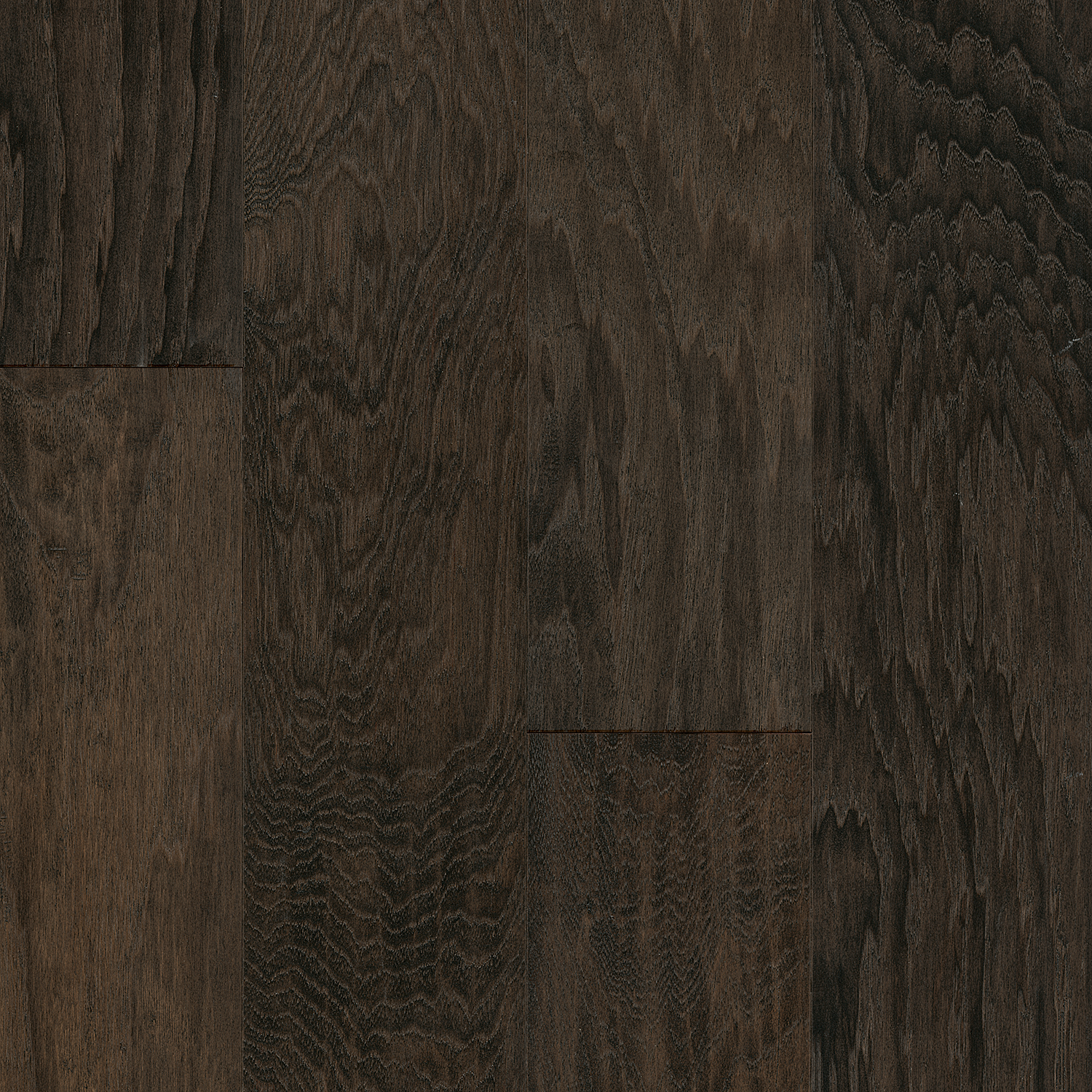 Foggy Forest 6.5" Hickory Engineered Hardwood Flooring, 3/8" Thick, Hand-Scraped Gray Planks with Micro-Beveled Edges - ShippingFloors