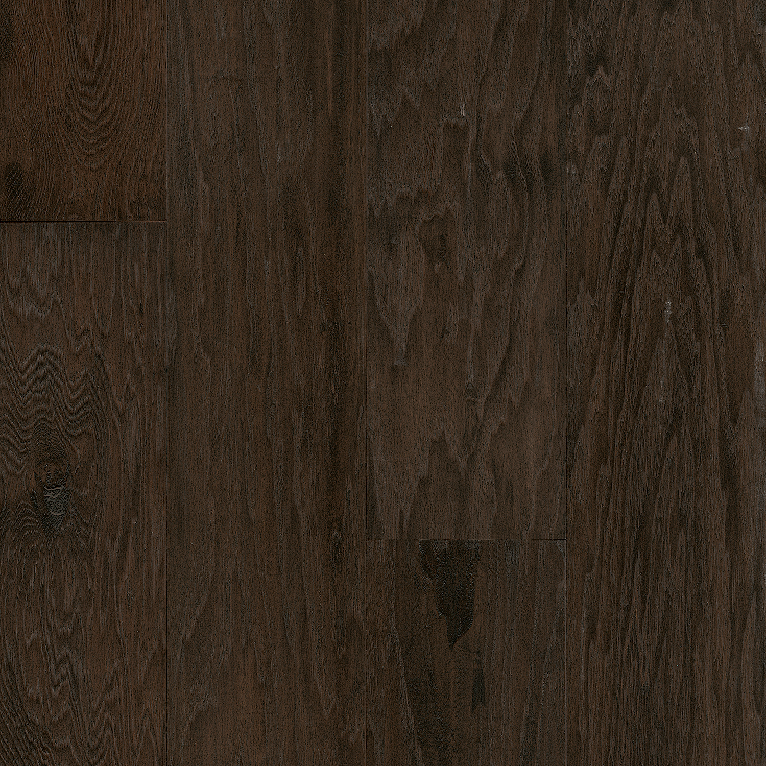 Ganache 6-1/2" Wide Hickory Engineered Hardwood Flooring, Hand Scraped, 3/8" Thick, Low Gloss Finish, 39.5 Sq Ft Box - ShippingFloors