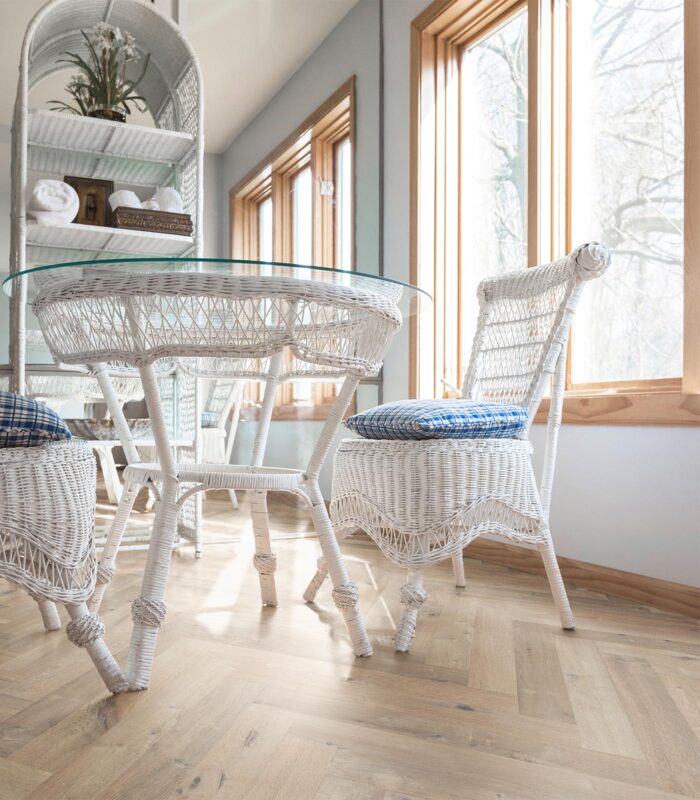 Herringbone Mauritius Engineered Hardwood Flooring, Western European Oak, 4.7" x 33" Planks, 9/16" or 7/8" Thick, UV Oil/Urethane Finish