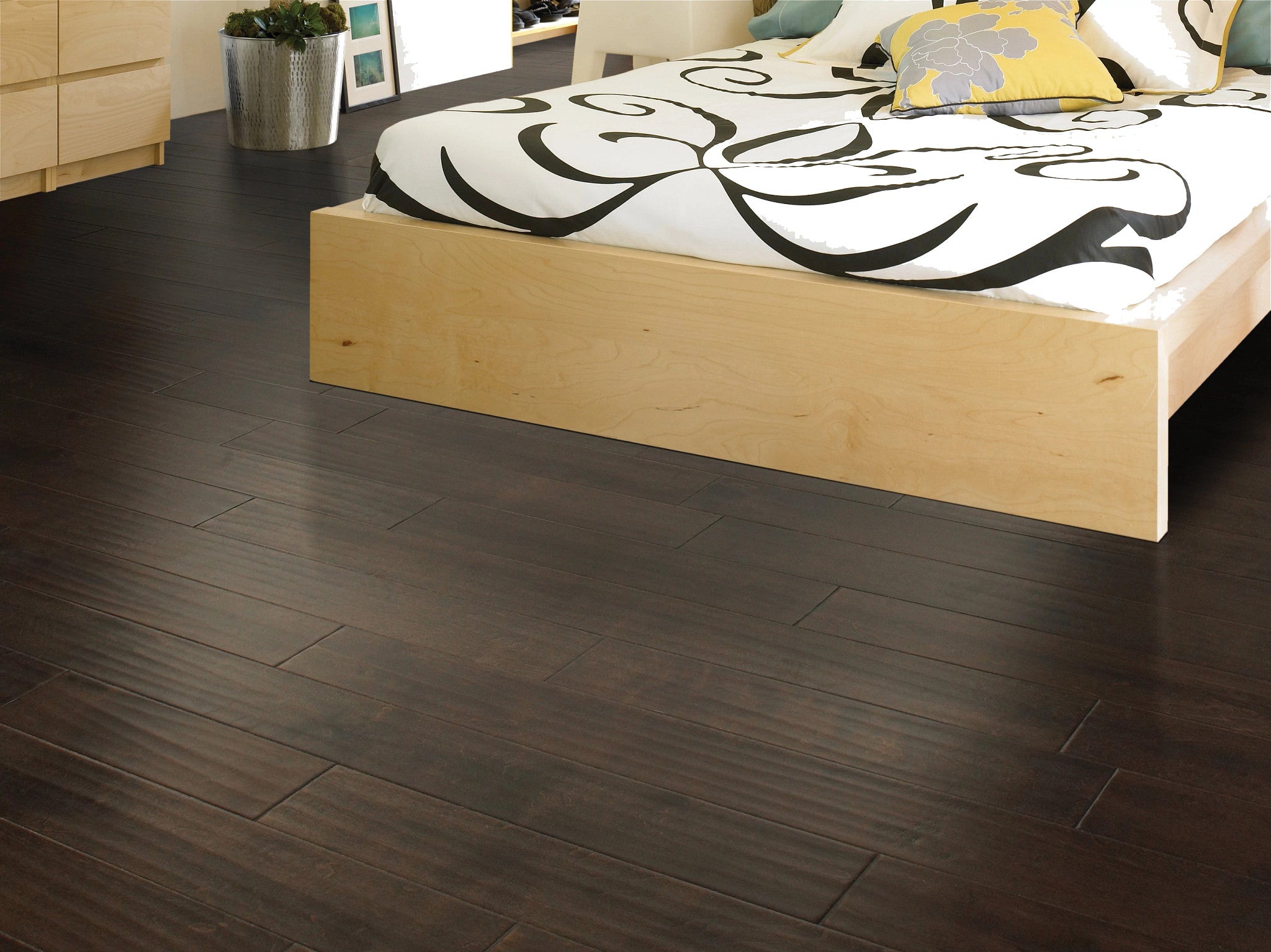 St. Petersburg Bayfront 5" Birch Engineered Hardwood Flooring, Scraped Texture, Matte Oil-Rubbed Finish, UV Aluminum Oxide