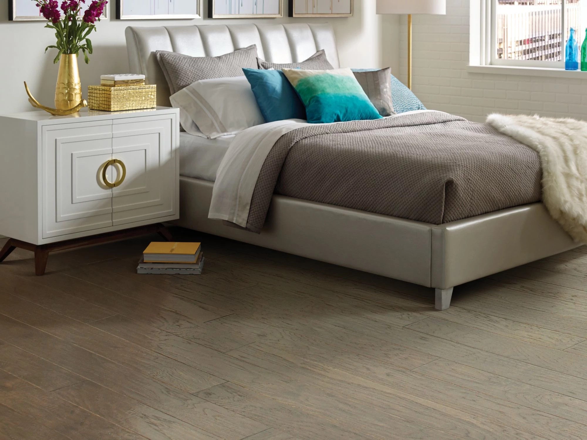 Hayden Hickory Veranda 5" Engineered Hardwood Flooring, 3/8" Thick, Water-Resistant, 23.66 Sq Ft Carton, Made in USA