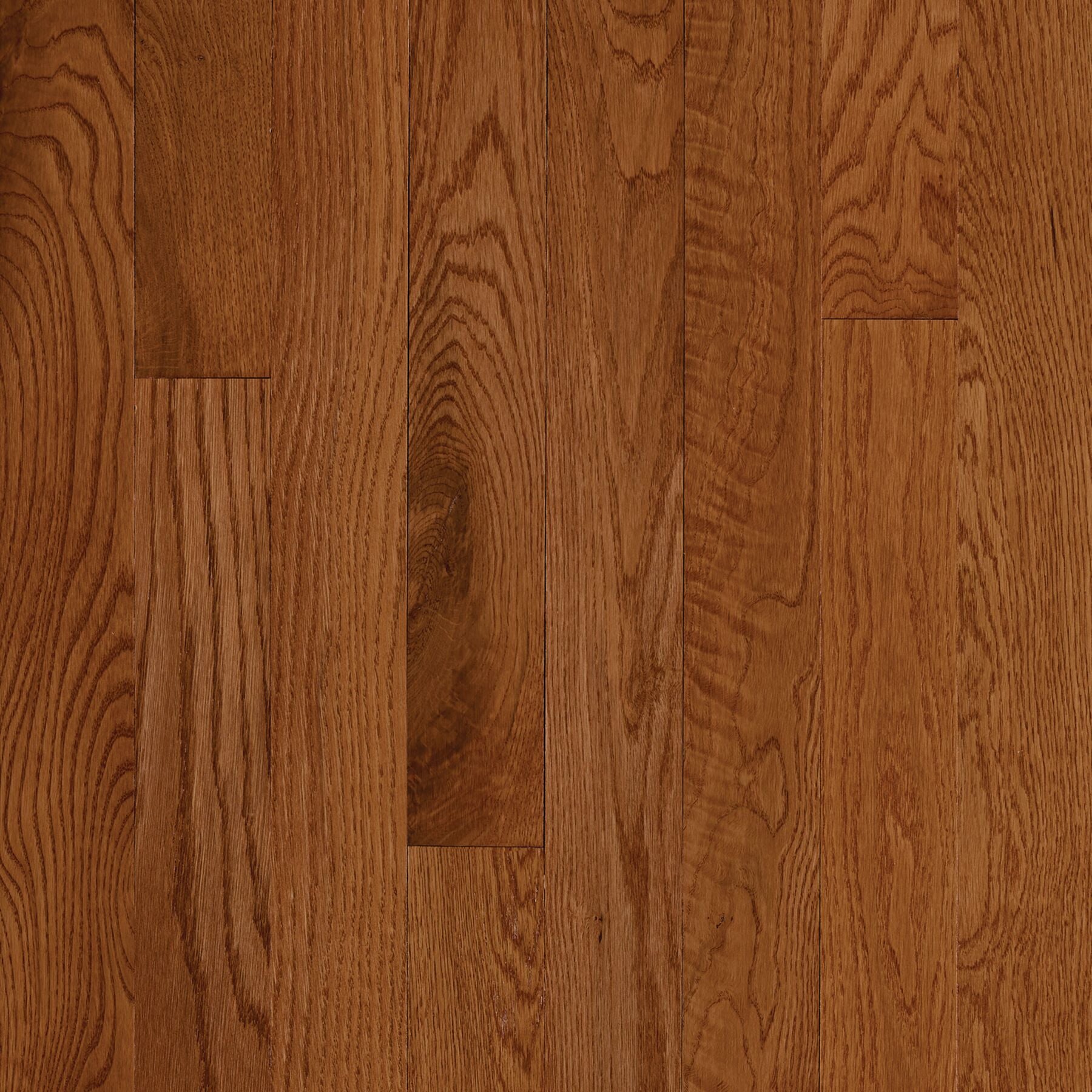St. Vincent Gunstock 3-1/4" Wide Solid Oak Hardwood Flooring, 3/4" Thick, High Gloss Urethane Finish, Made in USA - ShippingFloors