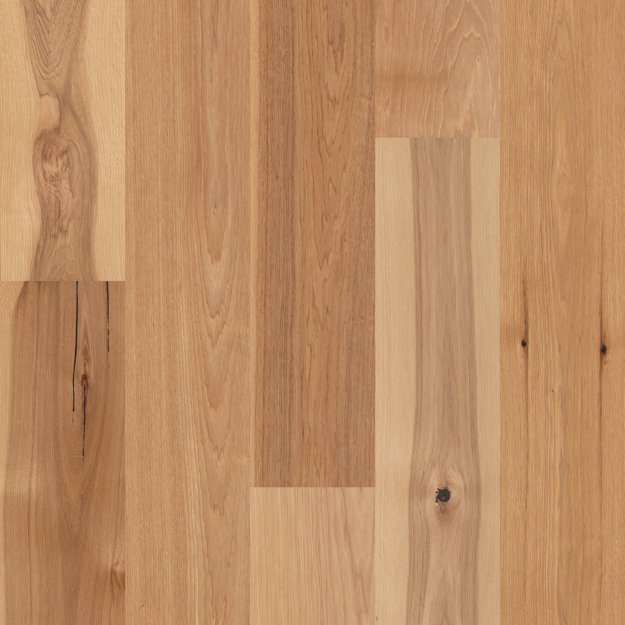 Castlewood Hickory Coat of Arms 7.48" Wide Engineered Hardwood Flooring, 9/16" Thick, Wirebrushed Low-Gloss Finish - ShippingFloors