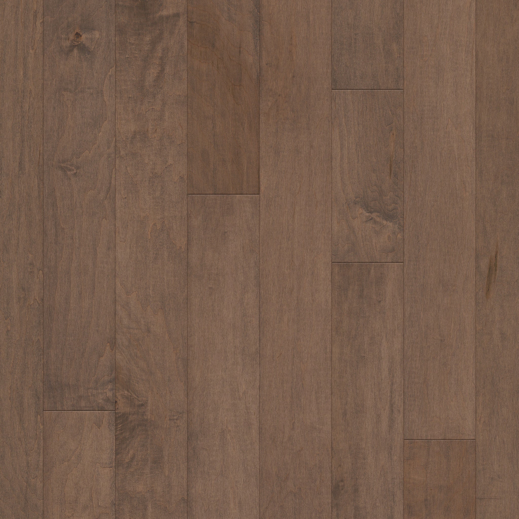 Coral Springs 5" Engineered Maple Hardwood Flooring - 11.7-58.5" Planks, Grey Scraped Texture, Water-Resistant, Made in USA