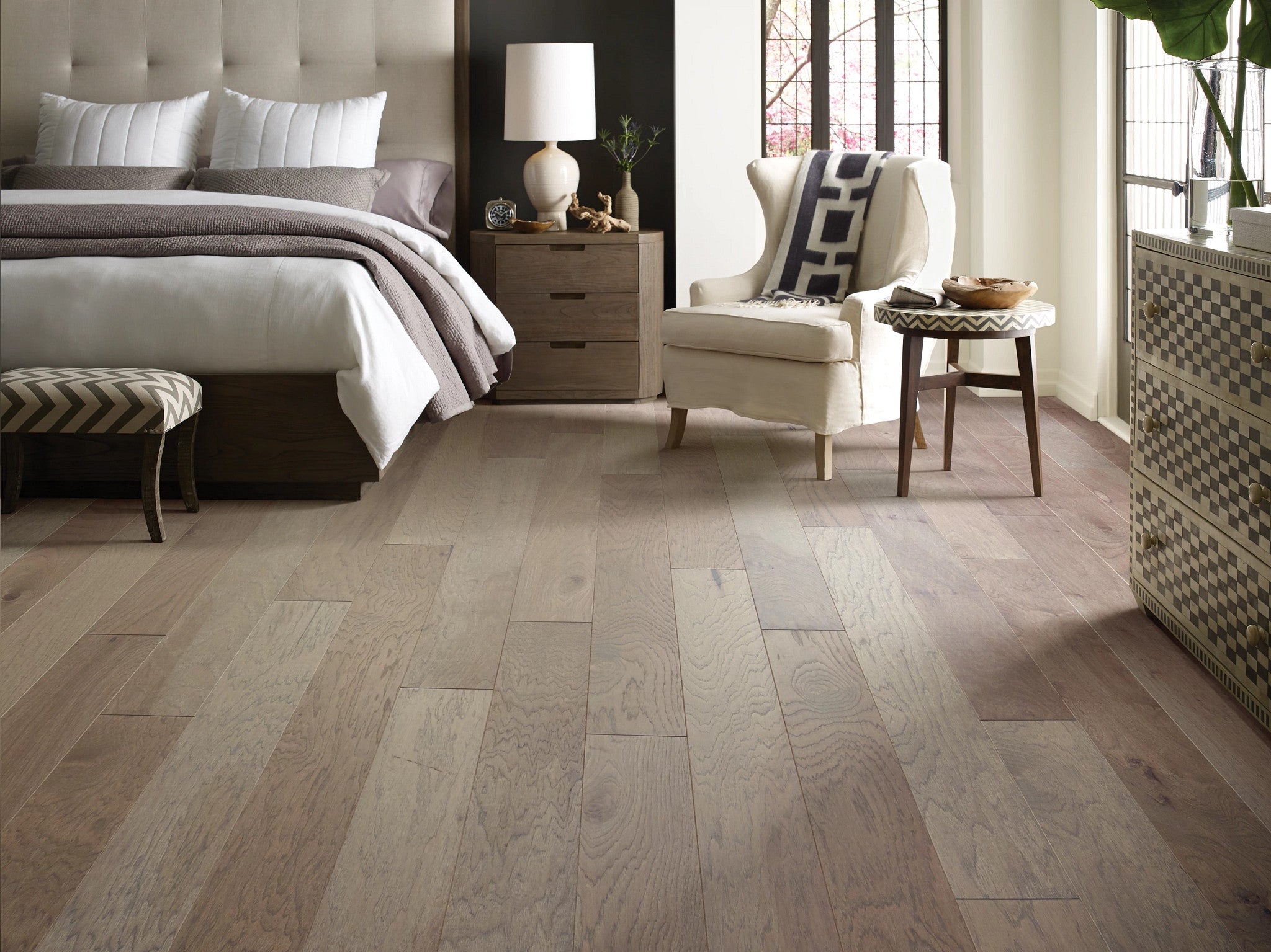 Alpine Hickory Morningside 6.38" Wide Engineered Hardwood Flooring, 3/8" Thick, Low-Gloss, EPIC Plus Collection