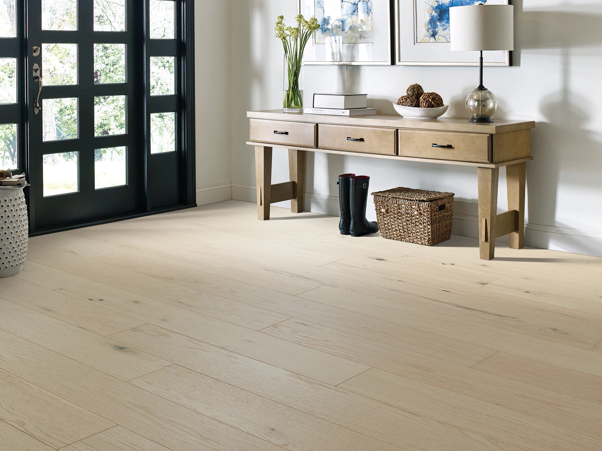 Sanctuary Oak Serenity 6.38" Wide Engineered Hardwood Flooring, 1/2" Thick, Wirebrushed, Water-Resistant Finish - ShippingFloors
