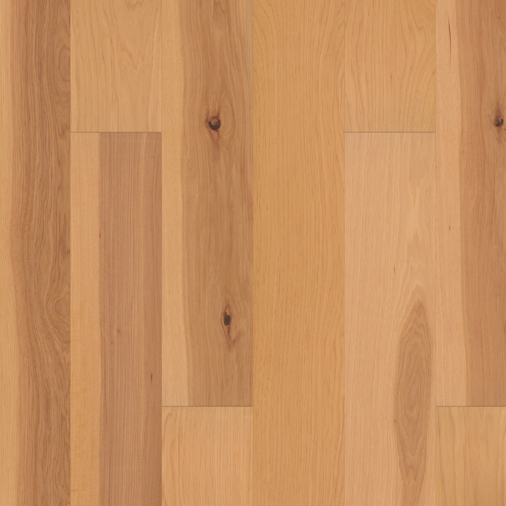 Sanctuary Hickory Reunion 6.38" Wide Engineered Hardwood Flooring, Wirebrushed, 1/2" Thick, Water-Resistant Repel Finish