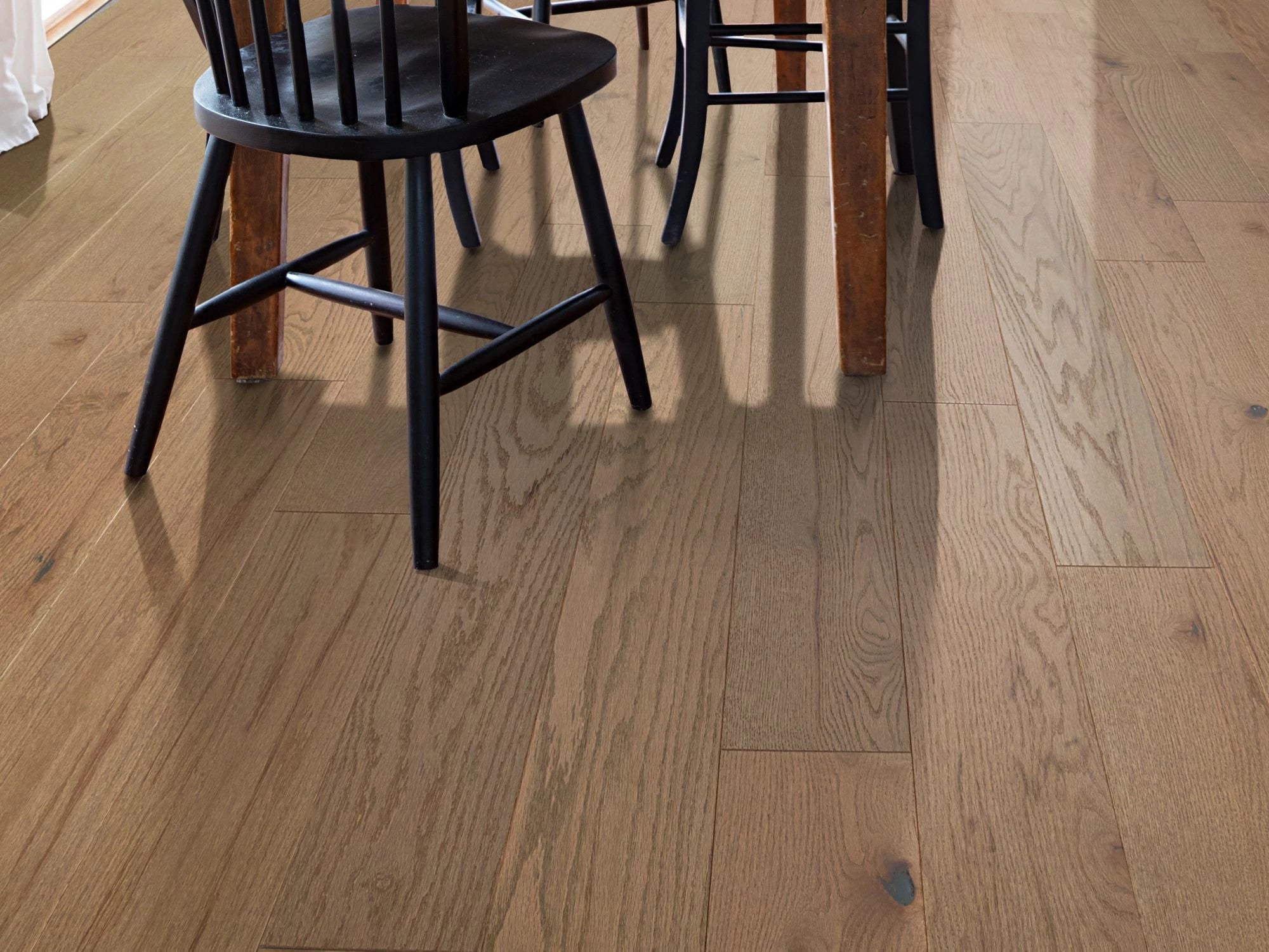 Exploration West Canyon 6.38" Wide Engineered Oak Hardwood Flooring, 3/8" Thick, Wirebrushed, Water-Resistant