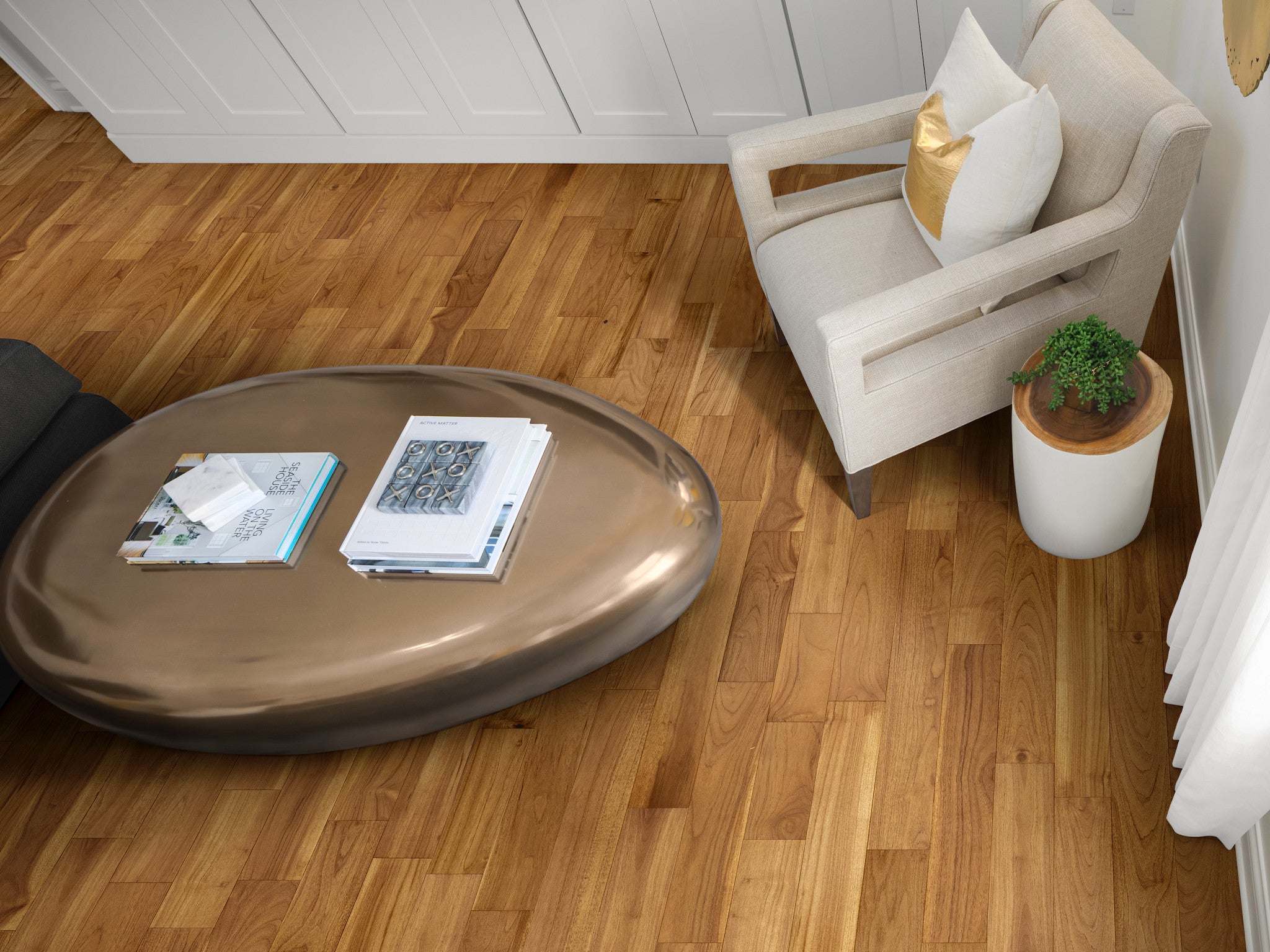 Regatta Teak 5" Engineered Hardwood Flooring – 1/2" Thick, 5" Wide Planks, Mainsail Finish, Plantation Teak