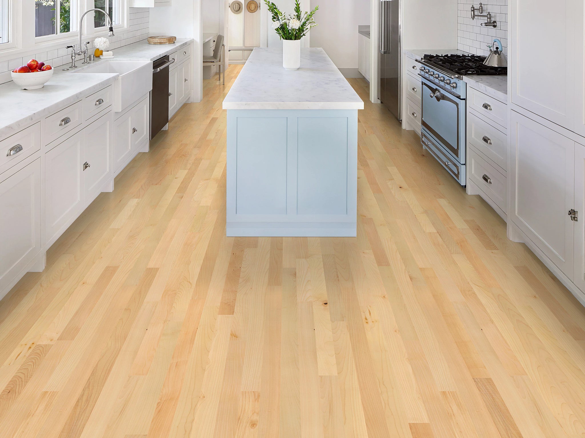 Natural Classics Hard Maple 3" Engineered Hardwood Flooring - 9/16" Thick, 13.8"-47.24" Length, Natural Finish