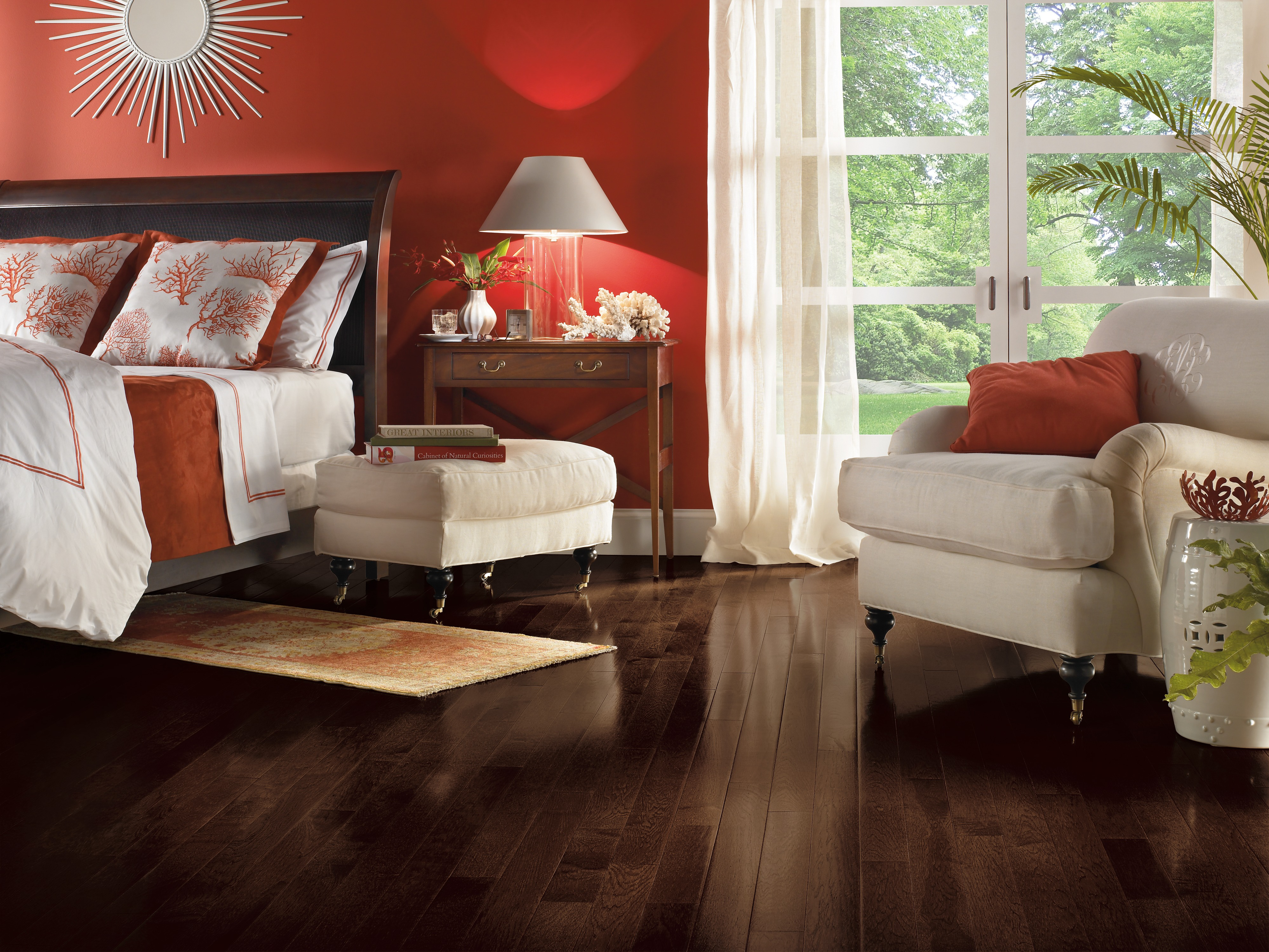 Frontier Shadow 3-1/4" Solid Hickory Hardwood Flooring - Dark Brown, Micro-Edge, Varying Length Planks, Made in USA - ShippingFloors