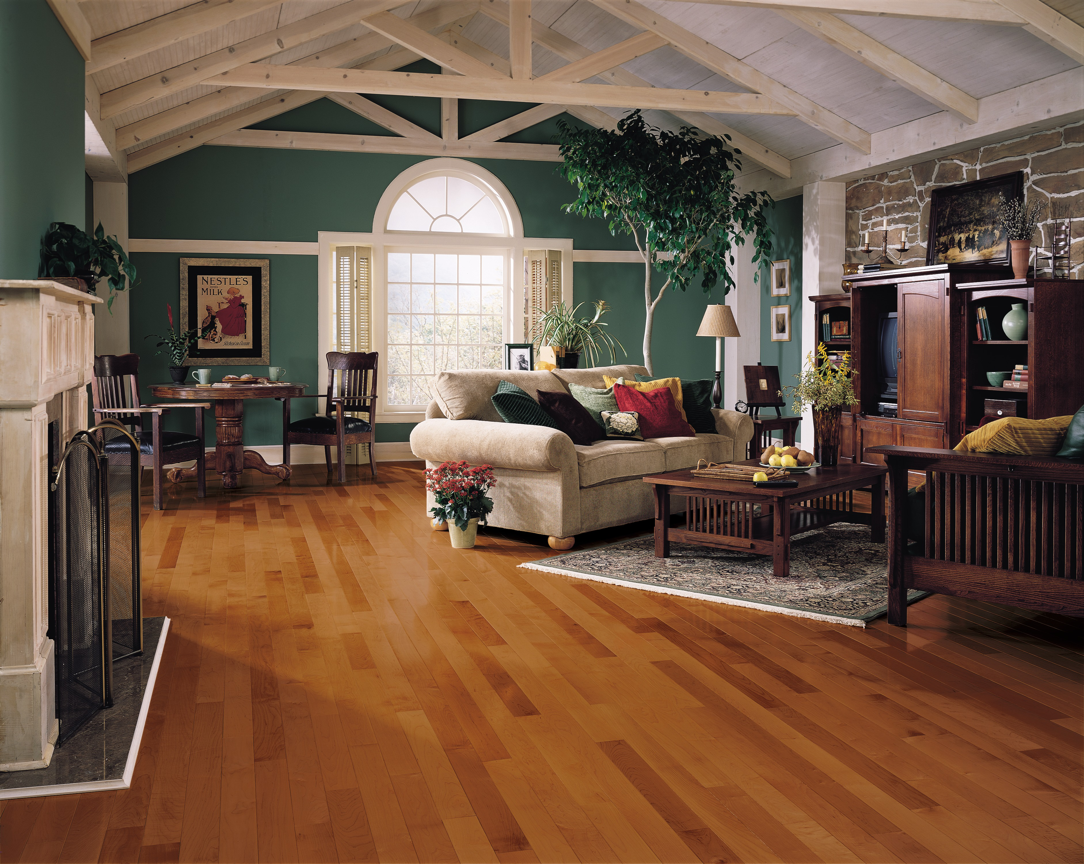 Cinnamon 3-1/4" Wide Solid Maple Hardwood Flooring, Medium Brown, 8-1/2"–84" Lengths, Urethane + AIOx Finish - ShippingFloors