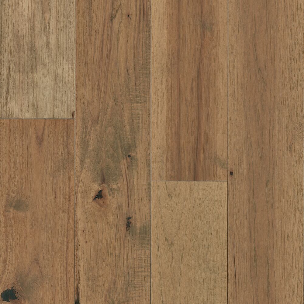 Hill Farm 7.29" Wide Hickory Engineered Hardwood Flooring, 3/8" Thick, Micro-Beveled Edge, Medium Brown Finish - ShippingFloors