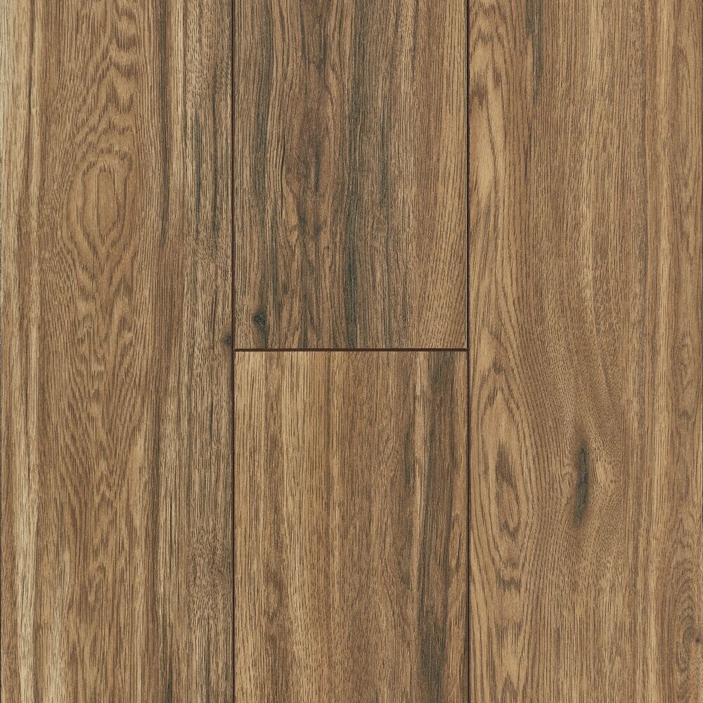 Storybook Forest 8.03" Wide Hickory TimberTru Flooring, 12mm Thick, 47.6" Planks, Reddish Brown, Low Gloss