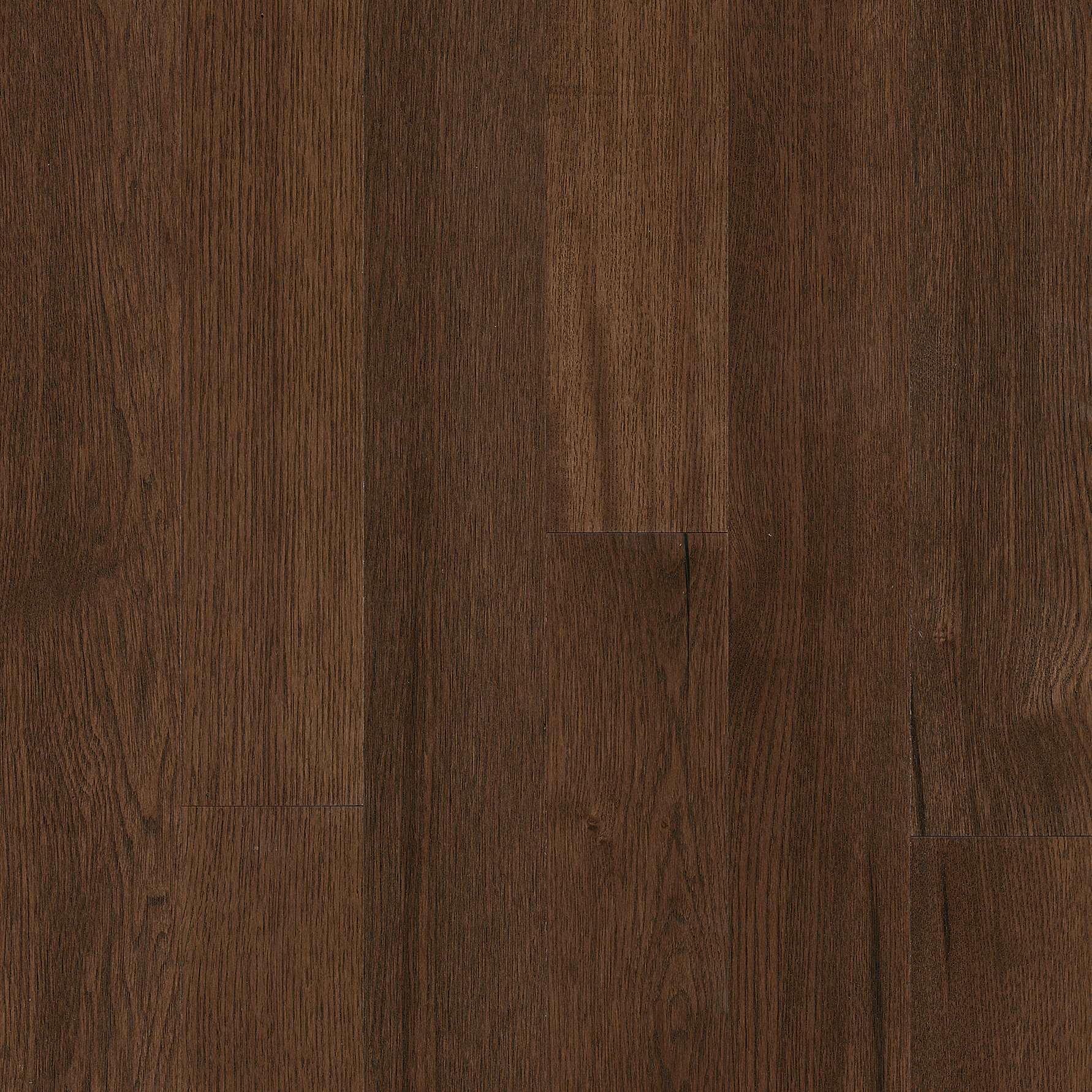 Hydropel Medium Brown 5" Wide Hickory Engineered Hardwood Flooring - 7/16" Thick, Wire Brushed, Micro Beveled Edges