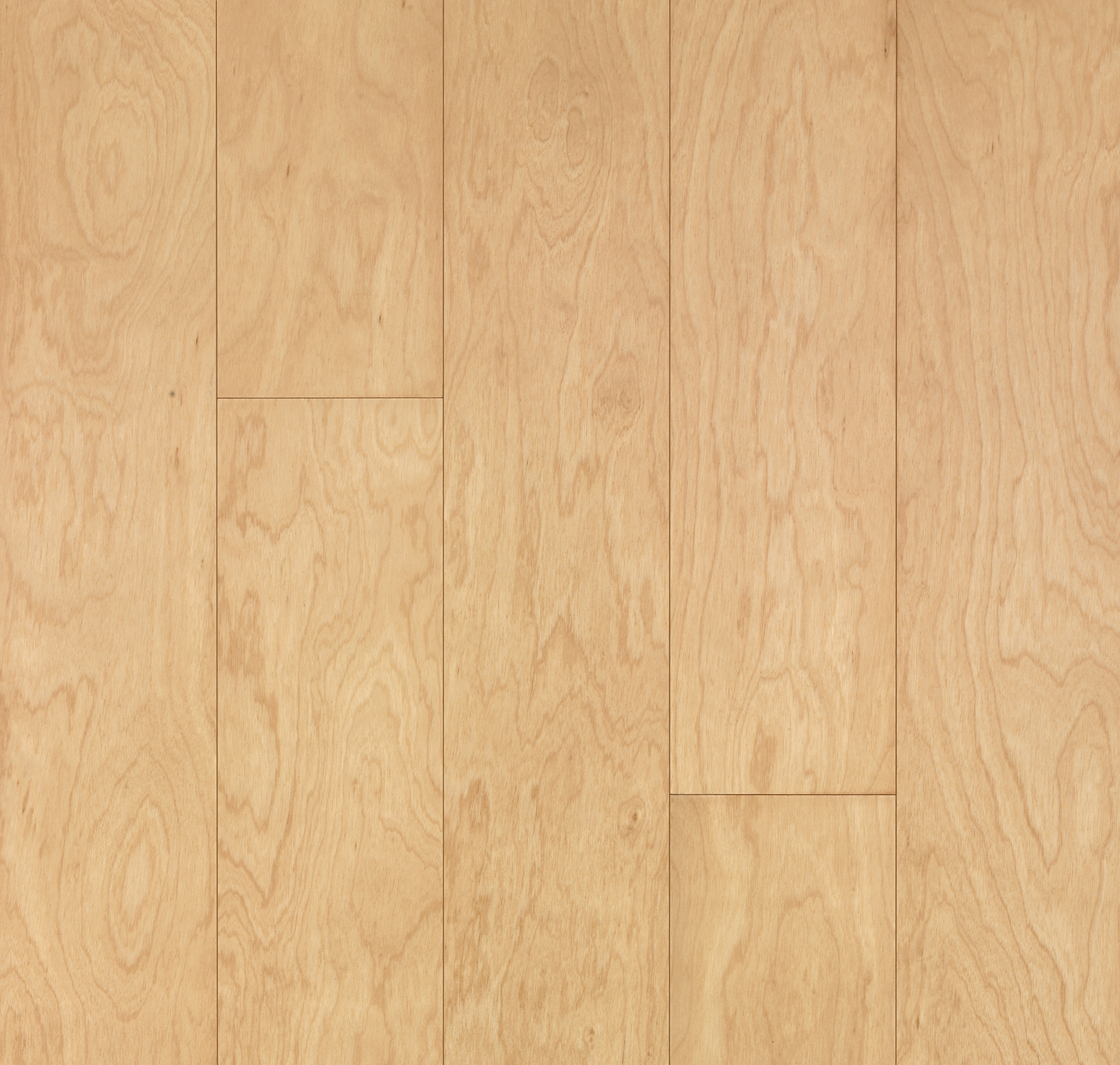 Natural 5" Birch Engineered Hardwood Flooring - 3/8" Thick, Micro-Beveled Edges, Medium Gloss, 10"-48" Planks, USA Made - ShippingFloors