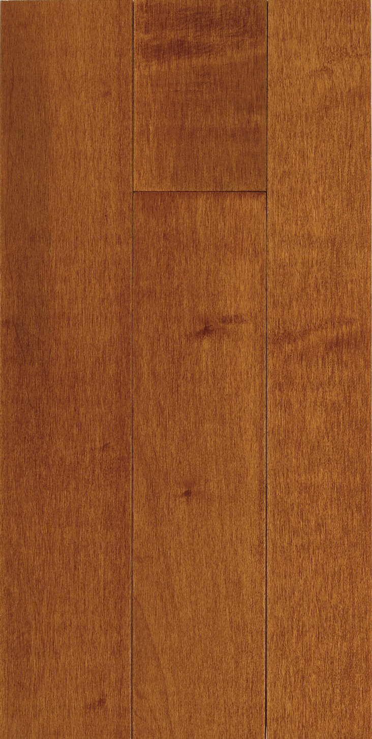 Cinnamon 3-1/4" Wide Solid Maple Hardwood Flooring, Medium Brown, 8-1/2"–84" Lengths, Urethane + AIOx Finish - ShippingFloors